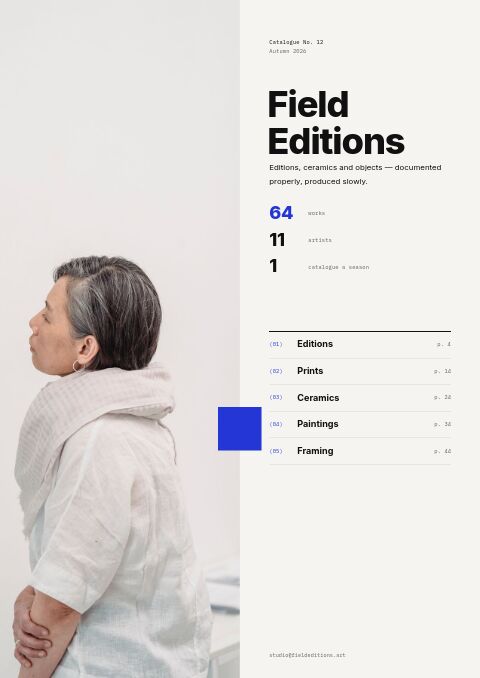 Art & Gallery — Cover · split page