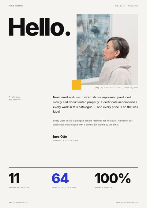 Art & Gallery — Welcome / About page