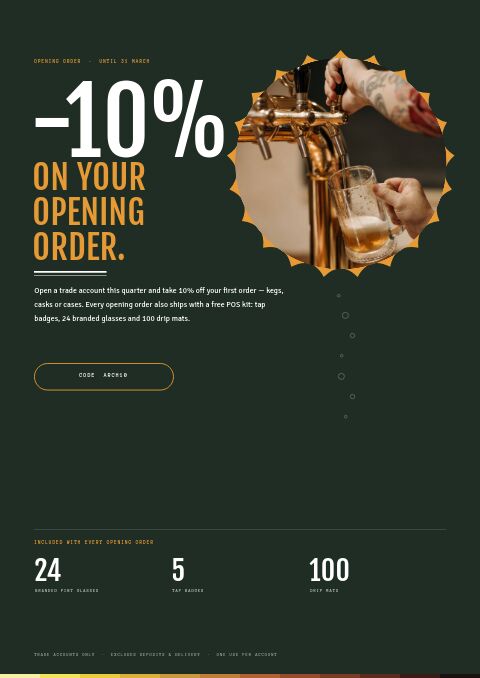 Brewery & Craft Beer — Promo / Sale page