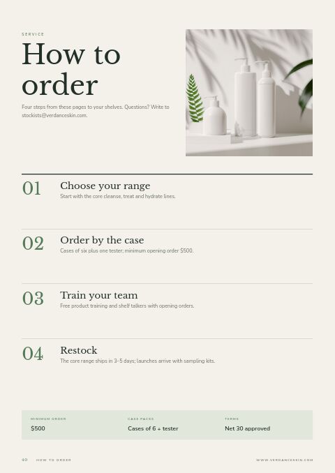 Beauty Catalog — How to Order page