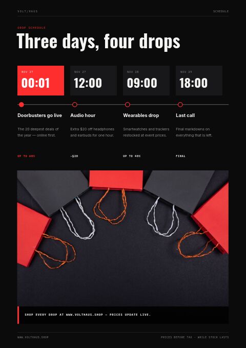 Black Friday — Event / Launch page