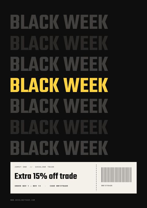 Black Week — Cover · poster page