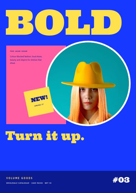 Bold Catalog catalog template cover