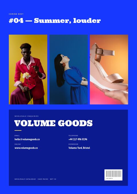 Bold Catalog — Back Cover page