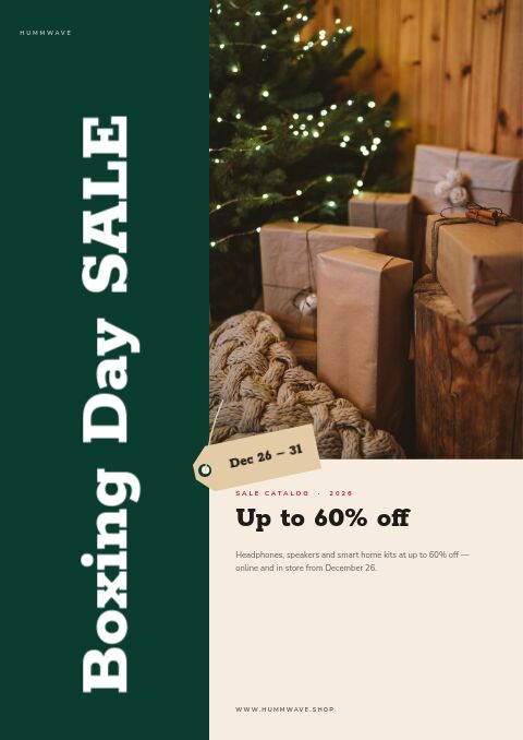Boxing Day — Cover · band page