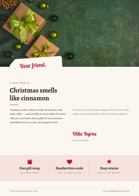 Christmas Gift Guide — Welcome / About page