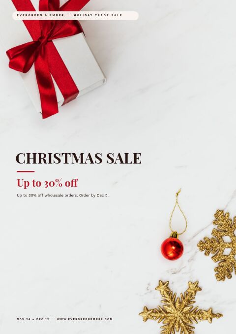 Christmas Sale — Cover · poster page