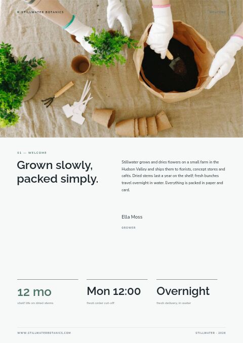 Clean Catalog — Welcome / About page