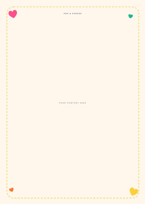 Colorful Catalog — Framed Blank page