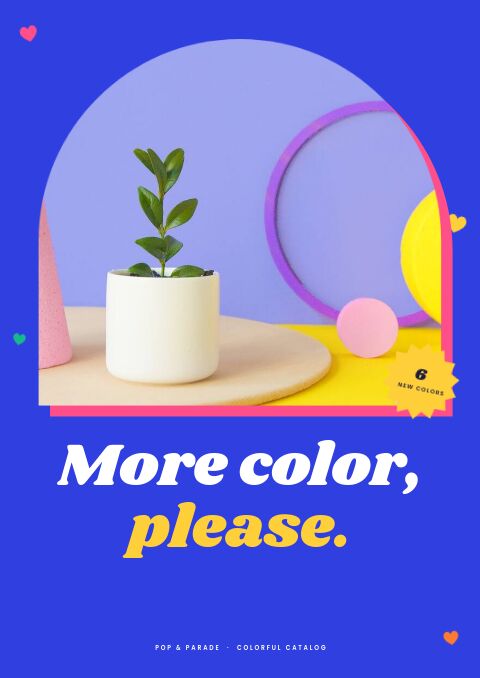 Colorful Catalog — Cover · poster page
