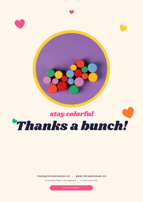 Colorful Catalog — Back Cover page