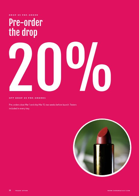 Cosmetics Catalog — Promo / Sale page