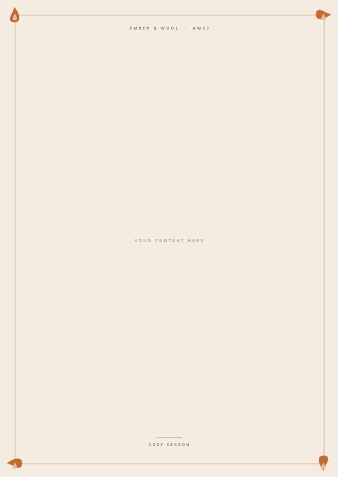 Cozy Season — Framed Blank page