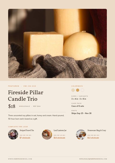 Cozy Season — Featured Product page