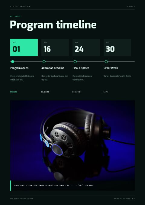 Cyber Week — Event / Launch page