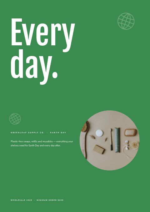 Earth Day — Cover · poster page