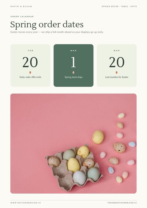 Easter Collection — Event / Launch page