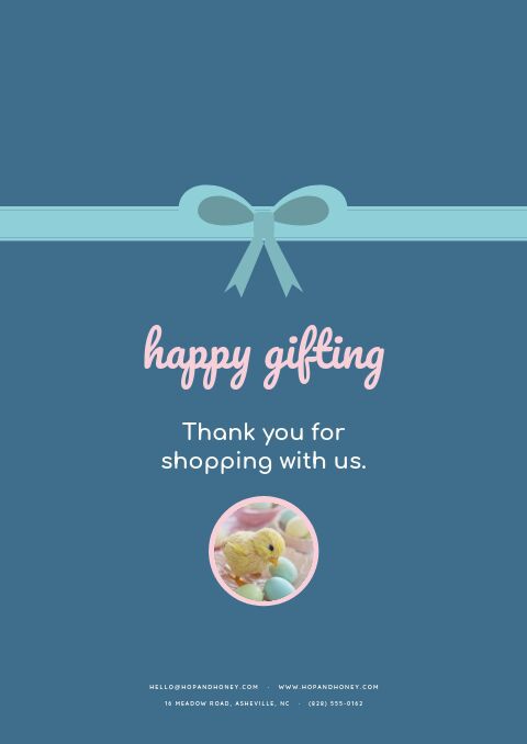 Easter Gift Guide — Back Cover page