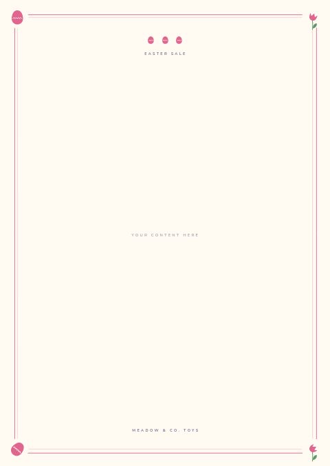 Easter Sale — Framed Blank page