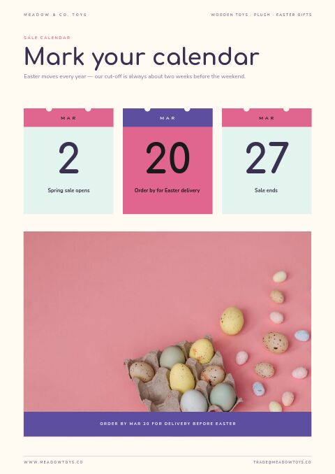 Easter Sale — Event / Launch page