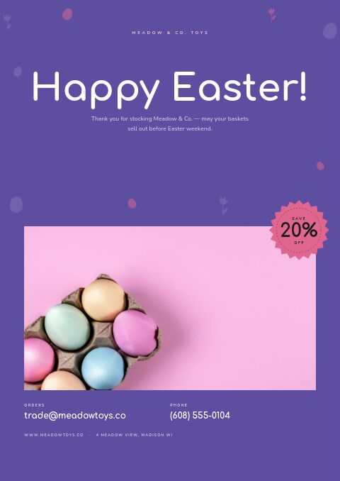 Easter Sale — Back Cover page