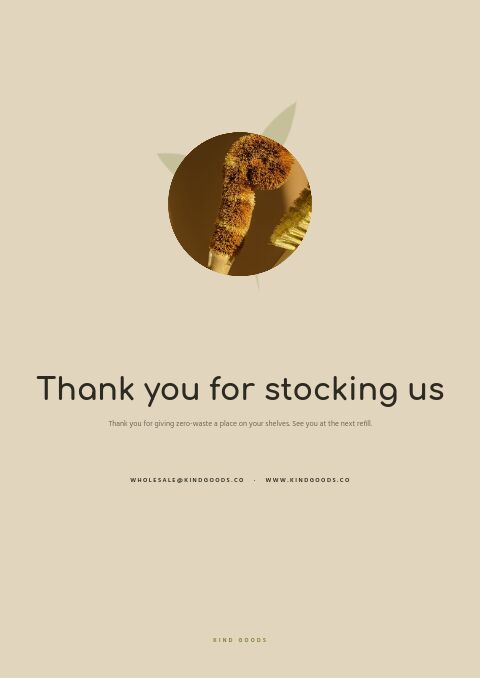 Eco Collection — Back Cover page