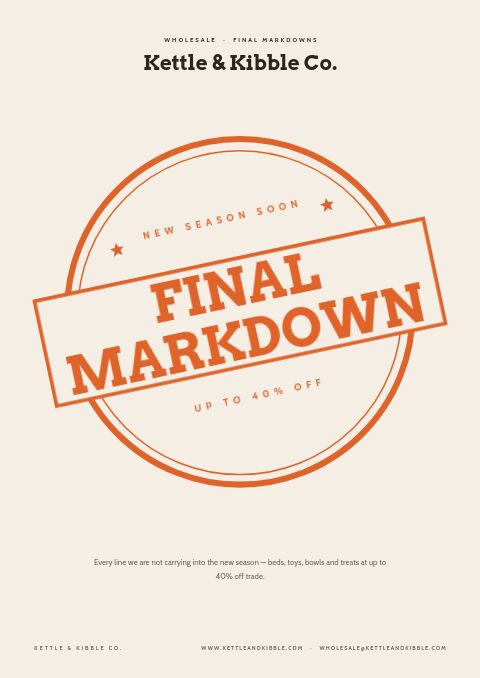 End of Season Sale — Cover · poster page