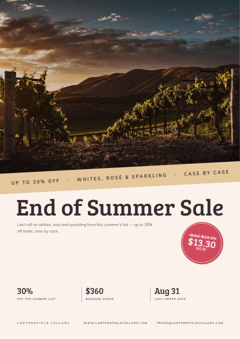 End of Summer Sale — Cover · band page