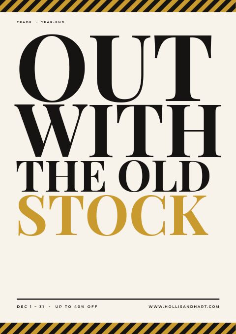 End of Year Sale — Cover · poster page