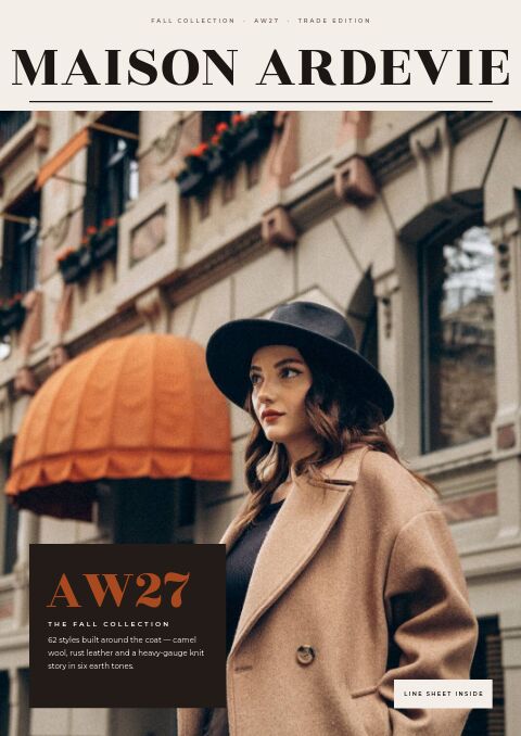 Fall Collection catalog template cover
