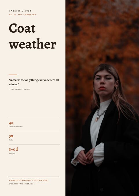 Fall Fashion — Cover · poster page
