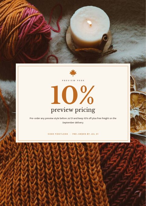 Fall Preview — Promo / Sale page