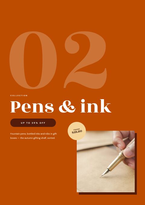 Fall Sale — Collection Divider page