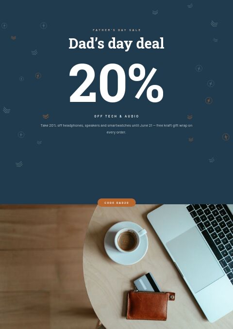Father’s Day — Promo / Sale page