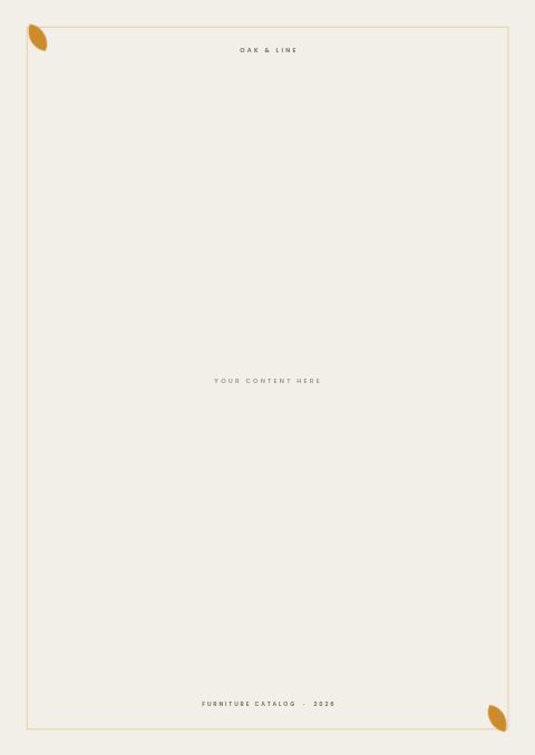 Furniture Catalog — Framed Blank page