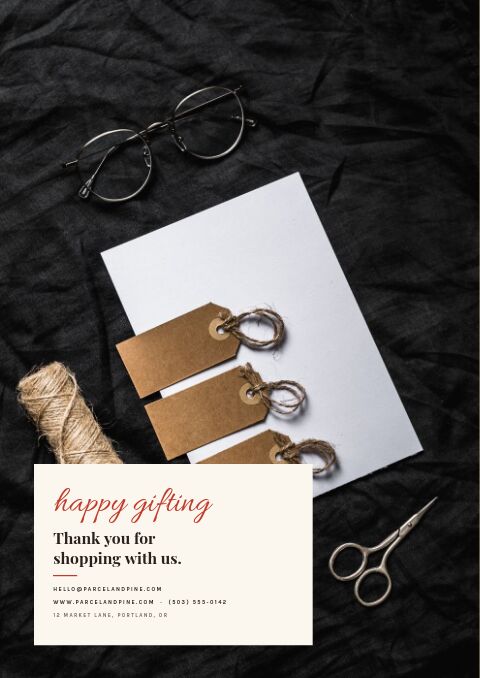 Gift Guide — Back Cover page