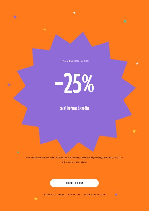 Halloween — Promo / Sale page