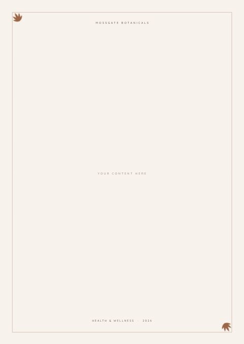 Health & Wellness Catalog — Framed Blank page