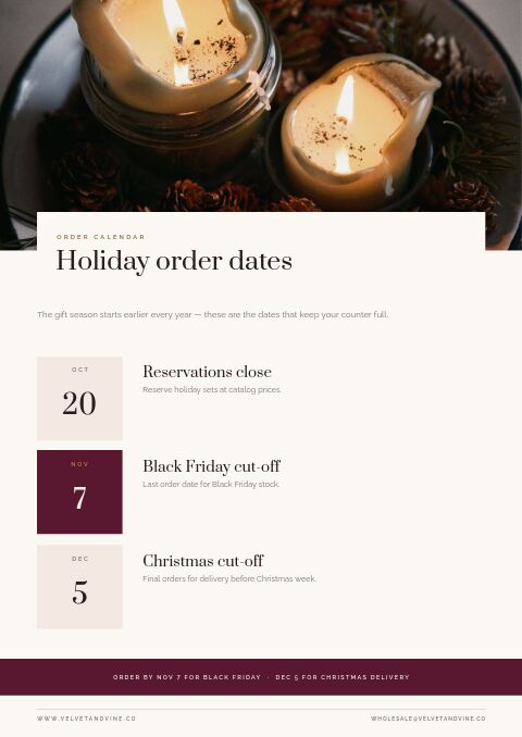 Holiday Collection — Event / Launch page