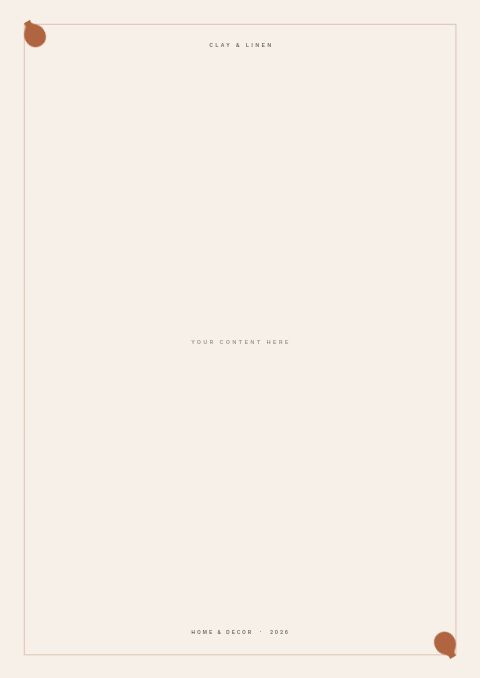Home & Decor Catalog — Framed Blank page