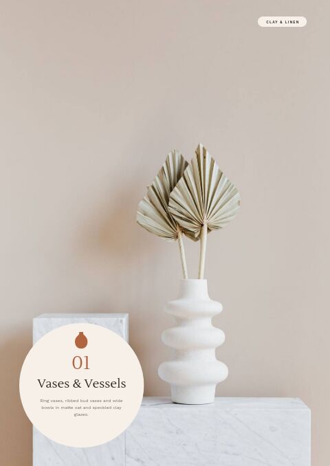 Home & Decor Catalog — Collection Divider page