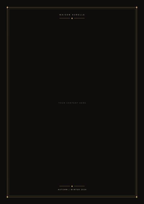 Luxury Catalog — Framed Blank page