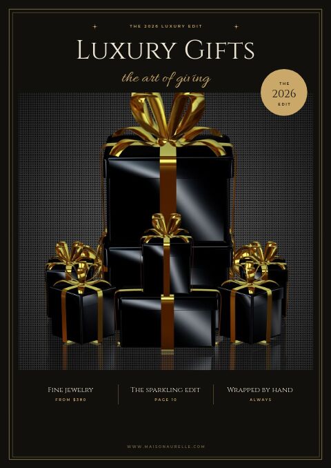 Luxury Gifts catalog template cover