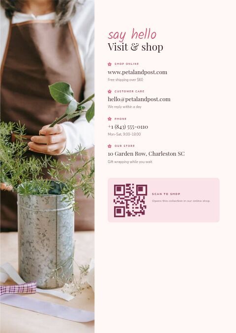 Mother’s Day — Contact / Info page