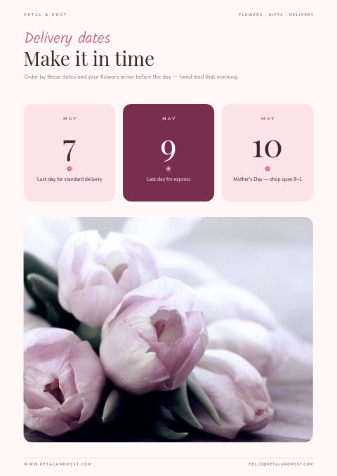 Mother’s Day — Event / Launch page