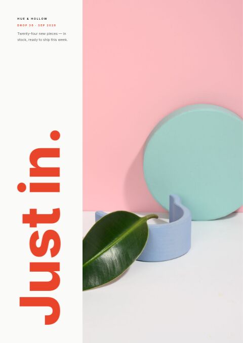 New Arrivals — Cover · poster page