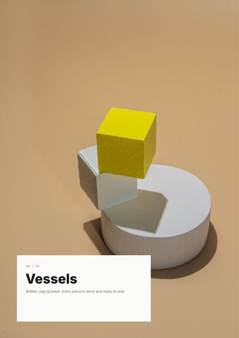 New Arrivals — Collection Divider page