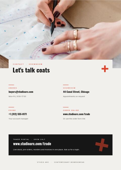 New Season — Contact / Info page