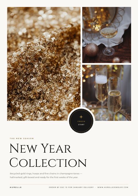 New Year Collection catalog template cover