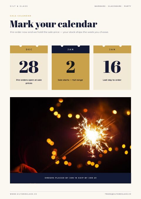 New Year Sale — Event / Launch page